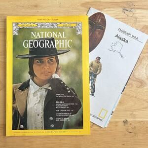 Vintage National Geographic Magazine June 1975 Andalusia Alaska Lobster with Map